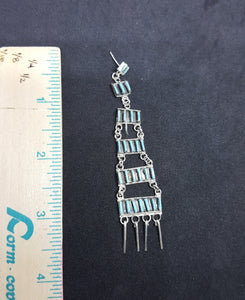 Sterling Silver Needle Point Earring - Zuni
