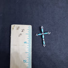 Petite Cross- Zuni Inlay Small Cross pendant
