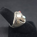 Badger Claw Turquoise Ring - Sterling Silver