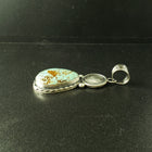 Royston turquoise 1944 liberty mercury head coin sterling silver pendant
