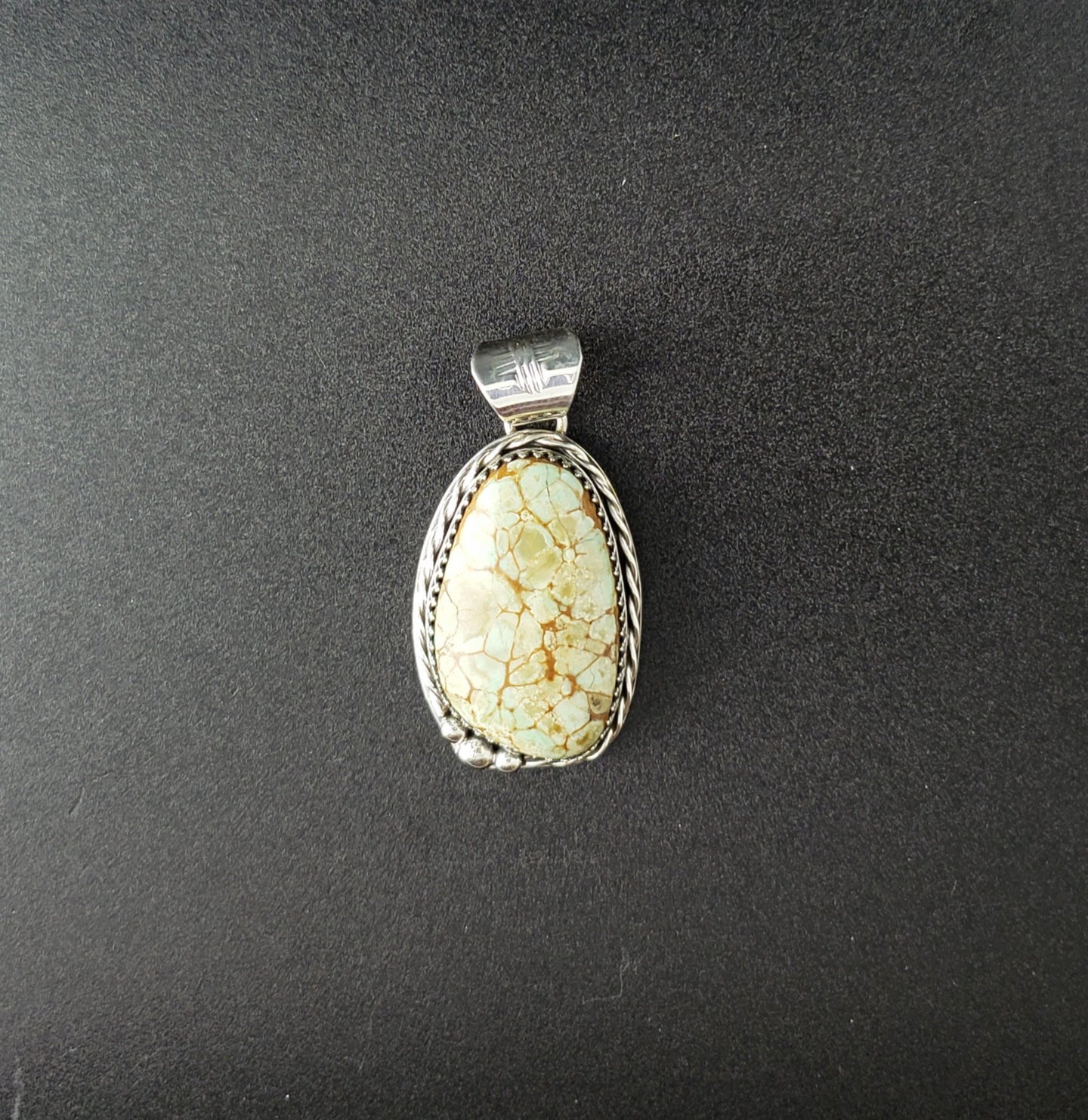Royston turquoise sterling silver pendant