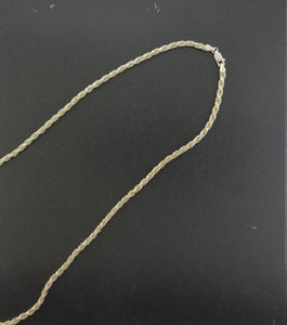 24 inches silver chain necklace