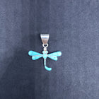 Turquoise Inlay Dragon Fly - Sterling Silver