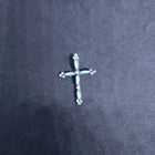 Petite Cross- Zuni Inlay Small Cross pendant