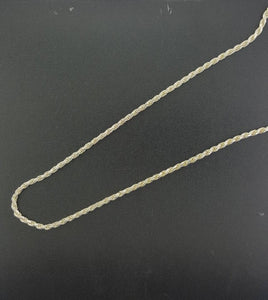 24 inches silver chain necklace