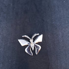 Butterfly blue opal sterling silver pendant