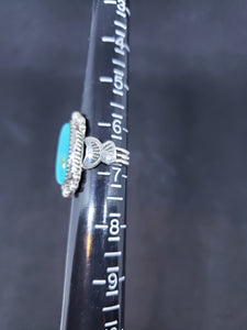 Size 6 1/2 Navajo royston turquoise sterling silver ring