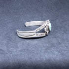 Vintage Navajo royston turquoise sterling silver cuff bracelet