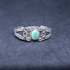 Vintage Navajo royston turquoise sterling silver cuff bracelet