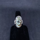 Size 9 - royston spiderweb sterling silver ring - adjustable ring
