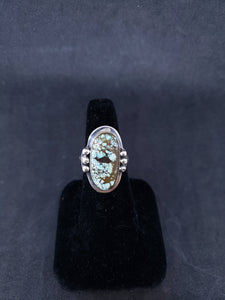Size 9 - royston spiderweb sterling silver ring - adjustable ring
