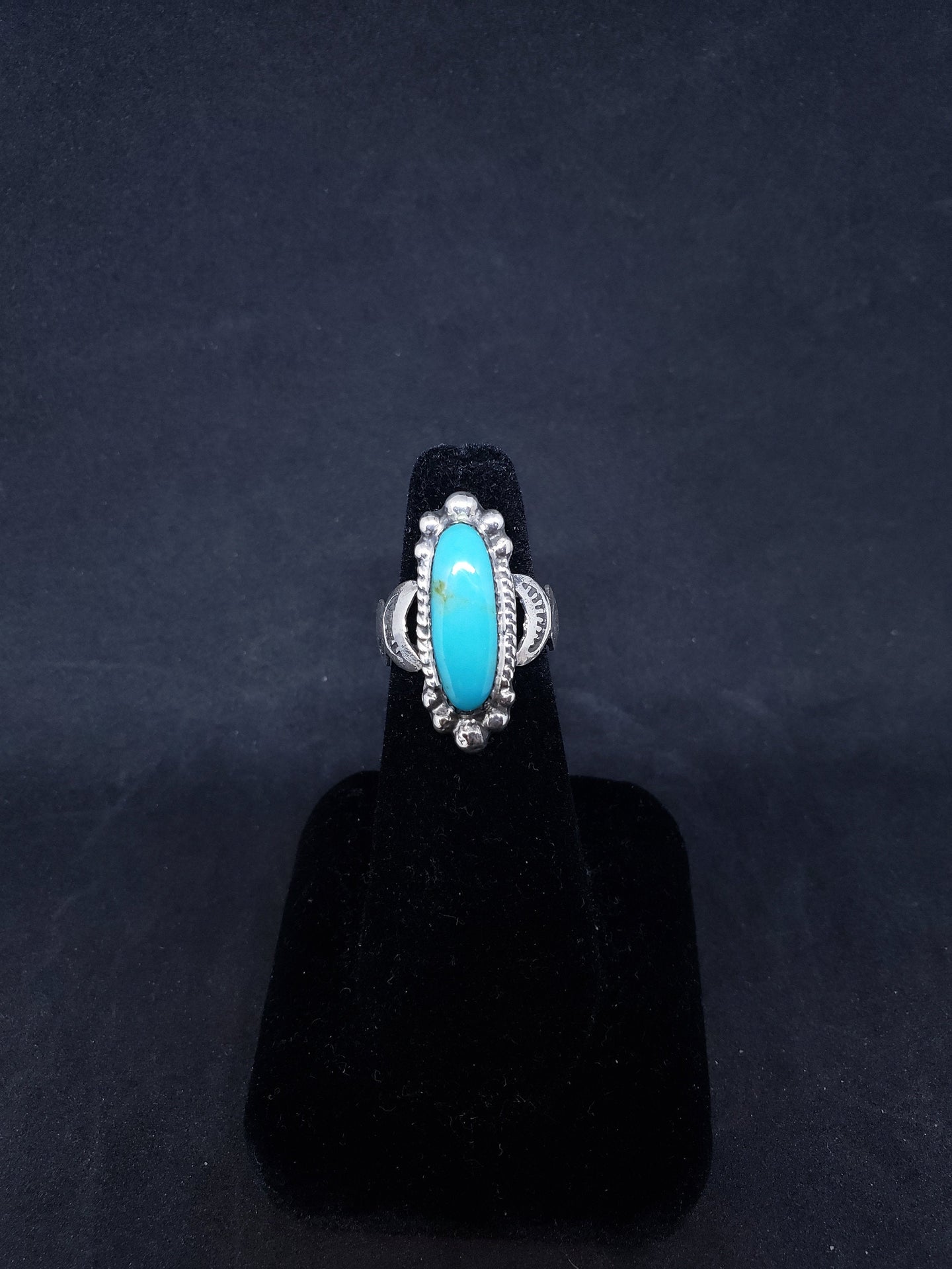 Size 6 1/2 Navajo royston turquoise sterling silver ring