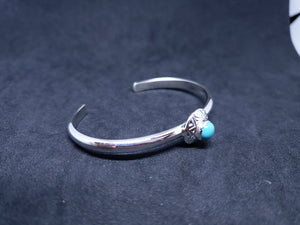 New Navajo sun zigzag kingman turquoise sterling silver cuff bracelet