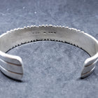 Vintage Navajo 14k gold sterling silver cuff bracelet- stamped V. Hicks