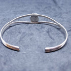 New Navajo rough Kingman turquoise sterling silver cuff bracelet