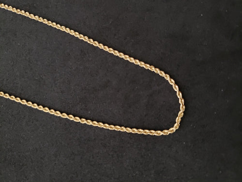 16 inches 14k gold chains necklace