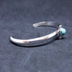 New Navajo cross kingman turquoise sterling silver cuff bracelet