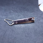 Small inlay turquoise nail clipper