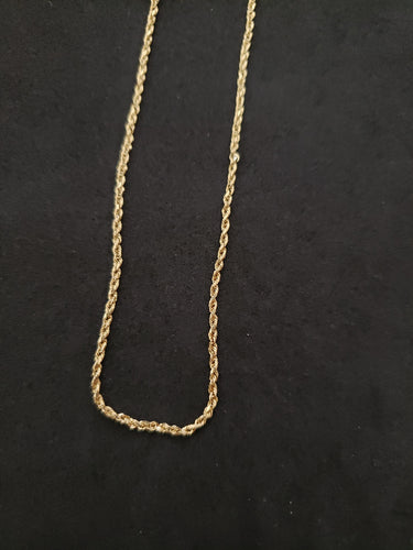 19 inches 14k gold chains necklace