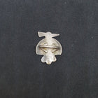Vintage Navajo Zuni-bird Mother of Pearl Turquoise Coral Black Onyx sterling silver ring size 5 1/2