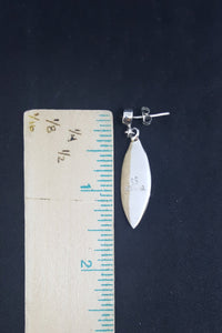 Southwest Galaxy scene with stars, cosmic, and moon inlay multi-gemstones diamond shape sterling silver post earrings