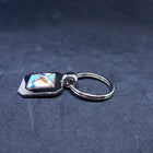 Inlay turquoise keychain
