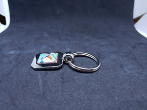 Inlay turquoise keychain