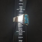 Turquoise sterling silver ring size 10