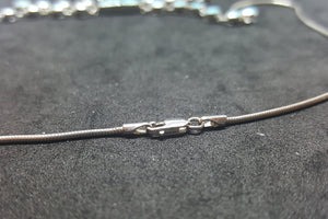 18 inches Turquoise sterling silver beaded necklace