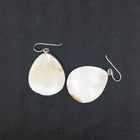 New Southwest Bricks inlay Kingman Turquoise Spiny Oyster ellipse shell sterling silver dangle earrings