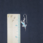 Set The Lizard Turquoise sterling silver dangle earrings and pendant