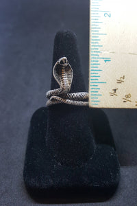 The Cobra sterling silver ring size 13 - Vintage
