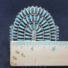 WHOLESALE* VINTAGE Navajo Lavell/Eugenia ByJoe Large Wonderful Cluster with dots Turquoise sterling silver cuff bracelet