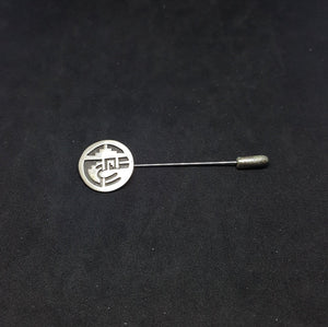 Vintage Hopi lapel round shape sterling silver
