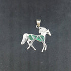Little Horse Malachite sterling silver pendant necklace