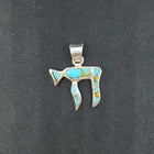 Southwest Little Bear Turquoise pendant necklace