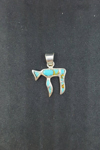 Southwest Little Bear Turquoise pendant necklace