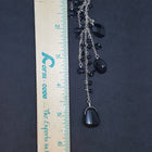 Dream Catcher Black Onyx sterling silver dangle earrings