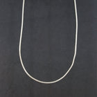 20-22 inches Sterling silver men's beaded necklace