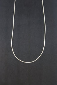 20-22 inches Sterling silver men's beaded necklace