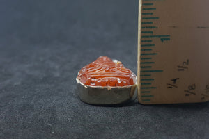 Buddha charm Jade sterling silver pendant