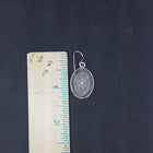 Ancient pattern Oval White Fire Opal sterling silver dangle earrings