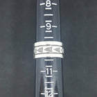 Size 10 - Navajo Sterling silver Ring Arrow Chain design - Signed RE