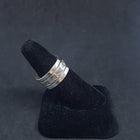 Size 10 - Navajo Sterling silver Ring Arrow Chain design - Signed RE