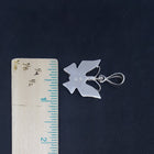Native Butterfly inlay Turquoise White Fire Opal sterling silver pendant