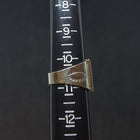 Size 10 3/4 - Native city and Mountain and night sky  Rectangle Micro-inlay multi-stone sterling silver ring