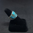 Turquoise sterling silver ring size 10