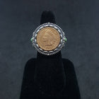 Rare 1905 Indian Head penny great condition turquoise sterling silver ring size 8 1/2