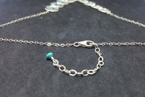 Dream Catchers with Feather Turquoise sterling silver charm necklace