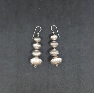 Vintage Sterling silver beads dangle earrings